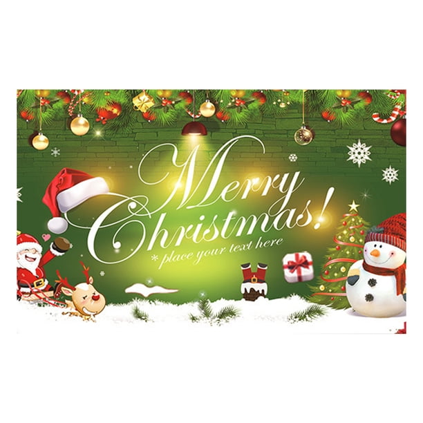 Feliz Navidad Decoración para puerta de garaje Fondo Árbol de Navidad Divertido Papá Noel Chimenea interior Invierno Hogar Año Fiesta navideña Pancarta Cubierta