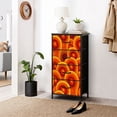 thumbnail image 6 of Dresser for Bedroom with 4 Storage Drawers 70s retro Dressers Chest of Drawers Steel Framed Fabric Closet Organizers for Dorm Entryway, 6 of 8