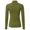 thumbnail image 3 of Doublju Women's Long Sleeve Turtleneck Lightweight Pullover Top Sweater with Plus Size, 3 of 4