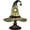 Green, variant on Stained Glass Witch hat lamp, Gothic Mystic Room Decor Handcrafted Ceramic Phantom Figurine, USB Rechargeable LED Glowing Lantern for Haunted, Tabletop Night Light Gift (Multicolored, Large)