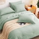 thumbnail image 4 of Juego de ropa de cama CozyLux Queen Seersucker, edredón, color verde salvia, 4 of 9
