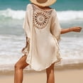 thumbnail image 4 of Bikini de playa de gran tamaño para mujer, traje de baño, top de playa con flecos recortados Adepaton BST3001339-2, 4 of 5