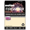Boise FIREWORX Colored Paper, 20lb, 8-1/2 x 11, Flashing Ivory, 500 Sheets/Ream -CASMP2201IY