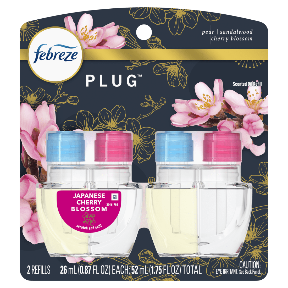 Febreze Plug In Air Freshener Odor-Fighting Scented Oil Warmer, 2 Count