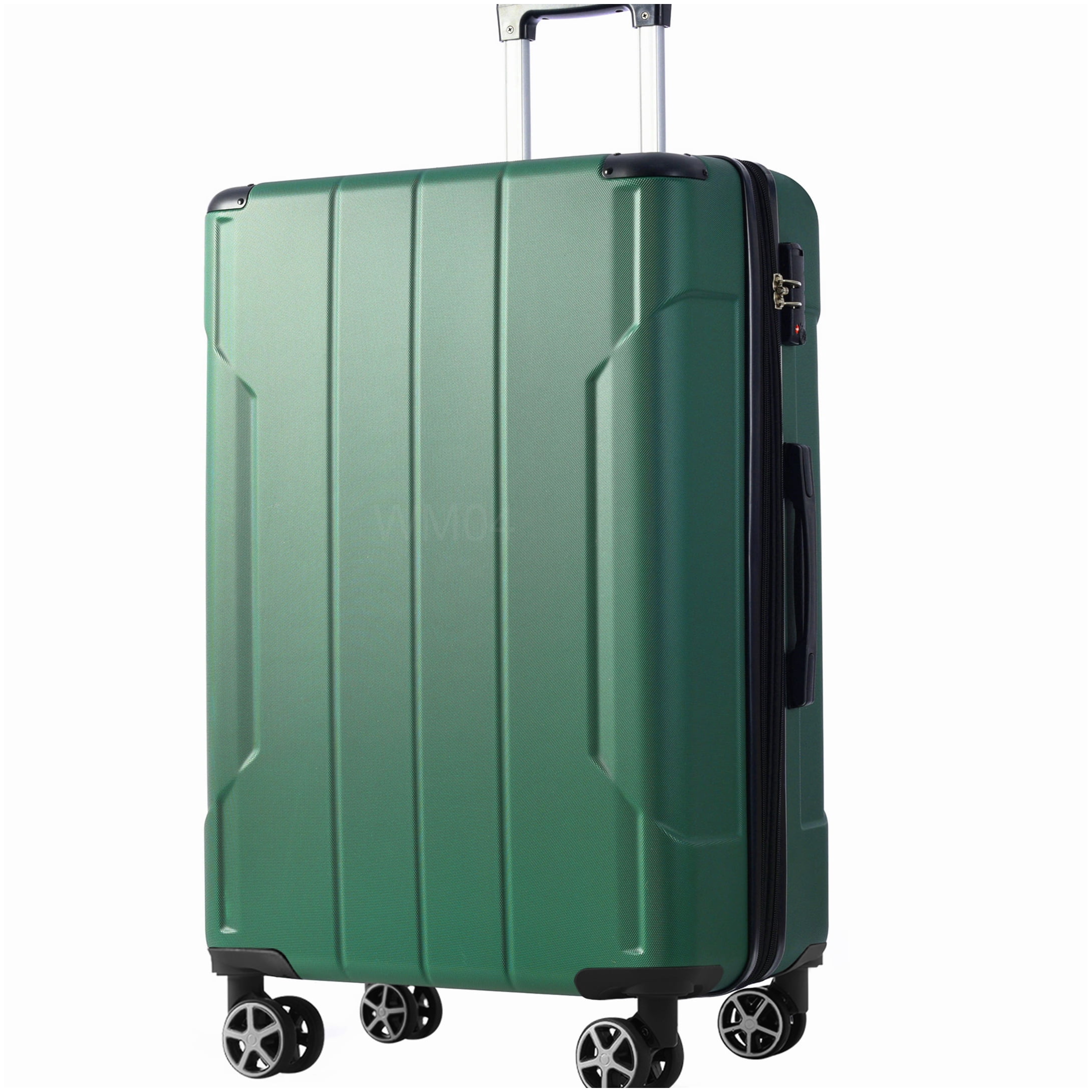 Lightweight ABS Hardshell Suitcase, 28" Expandable Check-In Luggage with Double Spinner Wheels & TSA Lock - Green