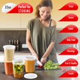 thumbnail image 3 of Contenedores de delicatessen QUIDDITY WARE de 950 ml con tapas a prueba de fugas, paquete de 50, 3 of 5