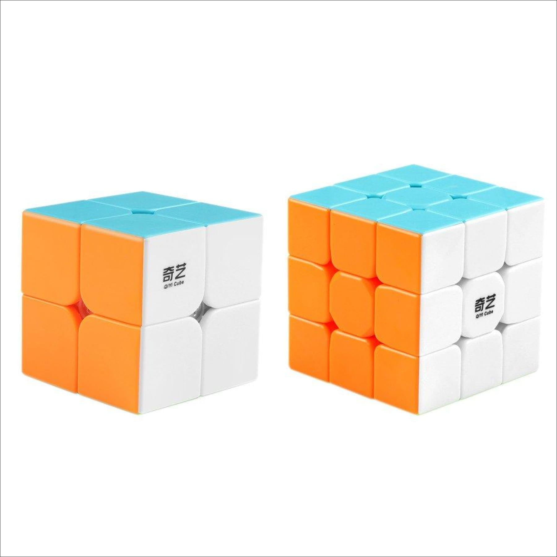 Moyu Speed Cube Bundle 2x2 3x3 Mofangjiaoshi  Stickerless Magic Cube Twist Sets 