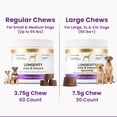 thumbnail image 2 of Petscy Longevity Hip and Joint, Immune Support for Dogs – Large (7.5g Chew) – High Dose Glucosamine, MSM, Chondroitin, Green Lipped Mussel, Omega 3, Probiotics – 30 Chews (Large Dogs) – 1 Pack, 2 of 4