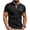 Black, variant on ZZwxWA Mens Short Sleeve Henley Shirt, Summer Spring Stand Collar Golf Shirt Slim Fit Breathable Casual Jersey Shirt