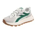 thumbnail image 4 of Espadrilles à Plateforme Épaisses pour Femmes Confortables Semelles Épaisses Maille Respirante Femmes Vert 37, 4 of 9