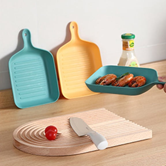Queroig Fruit Tray Food Grade Wear Resistant Plastic BPA Free Fruit Dessert Snack Plate Serving Tray Kitchen Supplies
