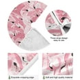 thumbnail image 2 of FMSHPON Pink Flamingos Xmas Christmas Tree Skirt Stand Mat for Holiday Party Decoration Indoor Outdoor 36 inches, 2 of 6