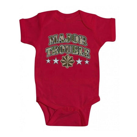 

Toddlers Major Trouble Red Bodysuit - 18 Months