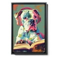 thumbnail image 2 of Hudo Boerboel Dog read Book Painting Wall Art, Cute dog Headphones - Funny Dog Canvas Poster for Kids' Room Decor Ready to Hang, 2 of 5