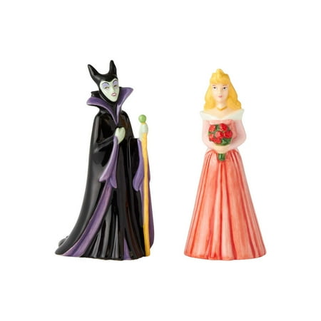 Aurora Salt - Enesco Disney Aurora And Maleficent 6001016 Salt & Pepper Shakers 2018