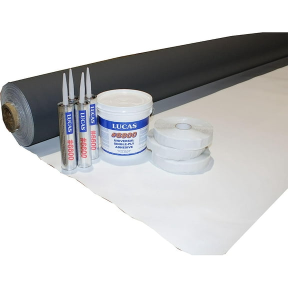 TPO RV Rubber Roof Kit 45 mil-9'6" x 25'