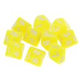 thumbnail image 2 of 10 Uds Dados de 10 Lados D10 Sunnimix Dados poliédricos Para Juego de Mazmorras y Dragones amarillo, 2 of 7