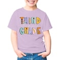 thumbnail image 3 of Third Grade Girls T Shirts Short Sleeve Back to School Prints Shirt Crewneck Kids Clothes 3-14 Years, 3 of 7
