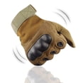 thumbnail image 4 of Guantes tácticos de carcasa dura de cuero de Súper Fibra para hombres, protección de equitación, anticorte, entrenamiento físico, guantes militares del Ejército, 4 of 4