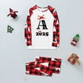 thumbnail image 4 of Christmas Pajama 2025 Family Matching Sets with 26 Letter Prints, Plaid Xmas Pjs Matching Christmas Pajamas for Family Funny Sleepwear Pijamas Navidad, 4 of 9