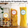thumbnail image 3 of Decorative Sealing Round Canning Labels, Easy Apply & Remove Adhesive Paper For Meal Prep Label, Waterproof Write-On Color Coding Home & Kitchen Organization Jar Lid Labels (180, 3 of 7