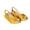 Yellow, variant on Women's Slip Ons Sandal Open Toe Low Heel Wedges Shoes Casual Summer FootBed Slides Sandals Walking Shoes
