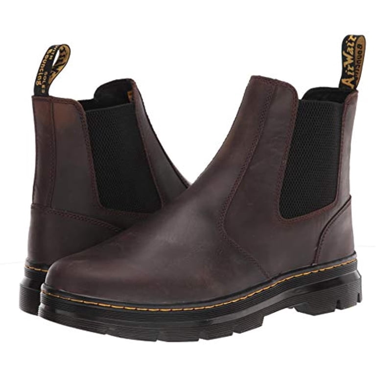 Dr. Martens Unisex Embury Chelsea Boot, Dark Brown Crazy  display picture 2