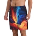 thumbnail image 2 of Balery Wolf Traje de Baño Estilo Hawaiano para Hombre, Shorts de Secado Rápido con Bolsillos-XX-Large, 2 of 6