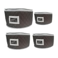 thumbnail image 2 of Juego de almacenamiento de China, organizador de platos, almacenamiento de platos con protectores de fieltro, carcasa dura, taza, plato, tazón, bolsa Gris, 2 of 9