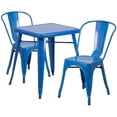 thumbnail image 1 of Bowery Hill Metal 3 Piece Bistro Set in Blue, 1 of 1