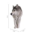 thumbnail image 2 of Wolf Head Sculpture Wall Hanging Ornament, 2 of 4