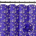 thumbnail image 6 of S4Sassy Blue Blossom & Paradise Whydah Bird Decorative Waterproof Printed Shower Curtain Roller Hooks Drapes-60 x 70 Inch, 6 of 6