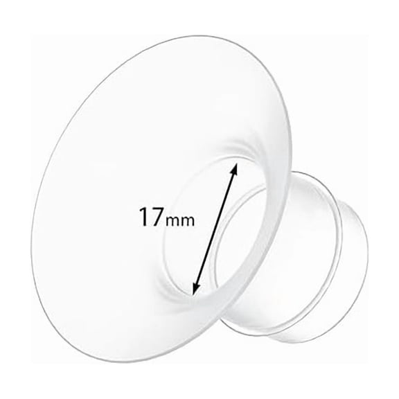 RAQOE 4Pcs Breast Pump Flange Insert 17Mm Compatible Medela Elvie Lansinoh Paruu P10 with 24Mm Flange