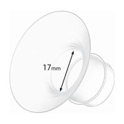 RAQOE 4Pcs Breast Pump Flange Insert 17Mm Compatible Medela Elvie Lansinoh Paruu P10 with 24Mm Flange