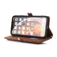 thumbnail image 3 of for iPhone XR Wallet Case for Women Men, iPhone XR Case, Flip Leather Shockproof Magnetic Zipper Pocket Wallet Purse Case w/Stand Card Slot Holder Wrist Strap for iPhone XR,Brown, 3 of 9