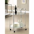 thumbnail image 1 of Benzara BM123211 Chariot de Service Contemporain, Chrome, 1 of 1