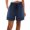 Navy, variant on Womens High Waist Casual Shorts 2026 Summer Drawstring Cotton Shorts for Women Trendy(Navy,XXL)