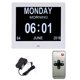 thumbnail image 2 of Gwong Electrónica 8 pulgadas Digital Desktop Alarm Clock Photo Frame Electronic Album Picture Player, 2 of 7