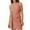 Pink, variant on OSOLU Solid Color Women Mini Short Sleeve Waist Knot Slim Fit Dress Casual Summer Dresses Relaxed Fit Sundress Wedding Guest Dress