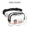 thumbnail image 4 of Fotbe Little Chef Gnome Cangurera Cuadrada con Estampado de Doble Capa, Bolsa de Cintura Ajustable Mini para Hombres y Mujeres, 4 of 9