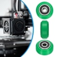 thumbnail image 3 of 4 Pcs Roue d'Imprimante 3D avec Roulement Linéaire 625RS, Roue à Poulie en Plastique pour Imprimante 17D, Vert, 3 of 5