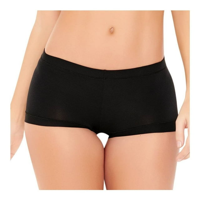 Bóxer Ilusión para Mujer, Negro Talla G