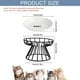 thumbnail image 2 of Cuencos para gatos, cuenco elevado para gatos, plato de cerámica elevado para gatos con soporte de metal, estación de alimentación de agua o alimentos para gatos de interior, gatitos, cachorros y, 2 of 8