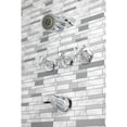 thumbnail image 3 of Kingston Brass KBX8131BX Metropolitan Three-Handle Tub and Shower Faucet, Polished Chrome, 3 of 5