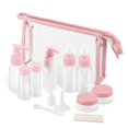 thumbnail image 1 of Travel Bottles Kit, Leak Proof Portable Toiletry Containers Set, Clear Pet Flight Size Cosmetic Containers For Lotion, Shampoo, Cream, Soap, Set Of 11, 1 of 5