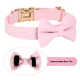 thumbnail image 6 of Jumpress Cute Dog Collar with Bow, Comfortable Girl Dog Bow Tie Collar for Small Medium Dogs (Pink, XS), 6 of 9