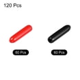 thumbnail image 3 of Unique Bargains 120pcs Rubber End Caps Cover Assortment 2mm Screw Thread Protector for Screw Bolt Black Red, 3 of 5