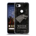 thumbnail image 1 of Head Case Designs Officially Licensed HBO Game of Thrones Dark Distressed Look Sigils Stark Soft Gel Case Compatible with Google Pixel 3a, 1 of 7