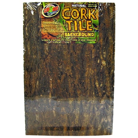 Zoo Med Natural Cork Tile Background for Terrariums [] 12" x 18" - 1 count