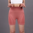 thumbnail image 2 of Sngxgn Yoga Shorts for Women Tummy Control High Waist Yoga Shorts(Pink,S), 2 of 7